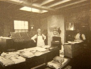 Tom Keell and Alfred Marsh in the Freedom Press office